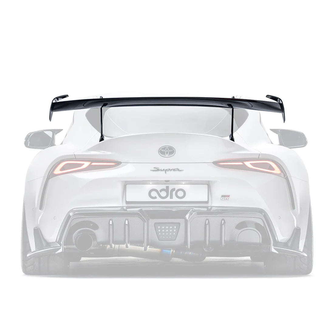 ADRO Toyota GR Supra AT-R2 Taller Carbon Fiber Swan Neck Wing