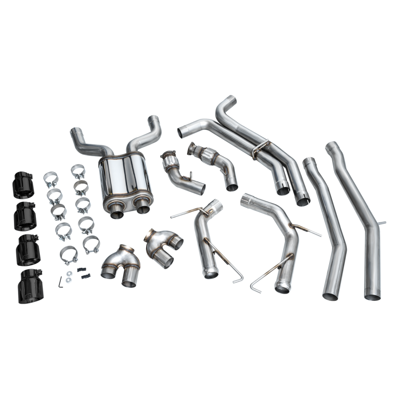 AWE Tuning 19-23 Audi C8 S6/S7 2.9T V6 AWD Track Edition Exhaust - Diamond Black Tips
