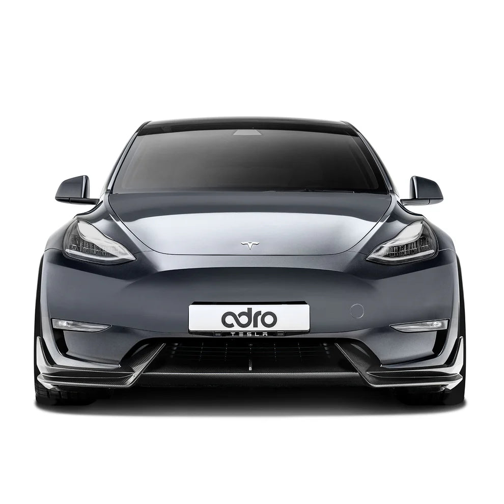 ADRO Tesla Model Y Carbon Fiber Front Lip (2022-2024)