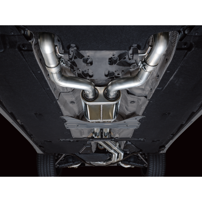 AWE Tuning 19-23 Audi C8 S6/S7 2.9T V6 AWD Track Edition Exhaust - Chrome Silver Tips