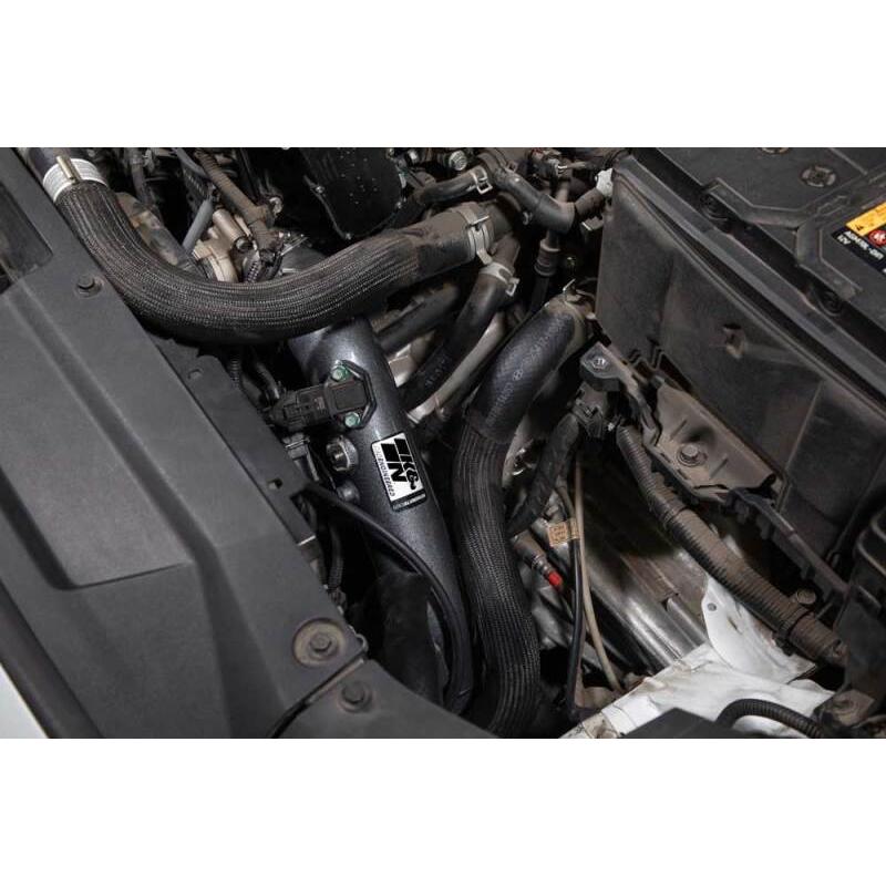 K&N 20-22 Hyundai Veloster N 2.0L L4 Aluminum Charge Pipe Kit - Gunmetal Gray