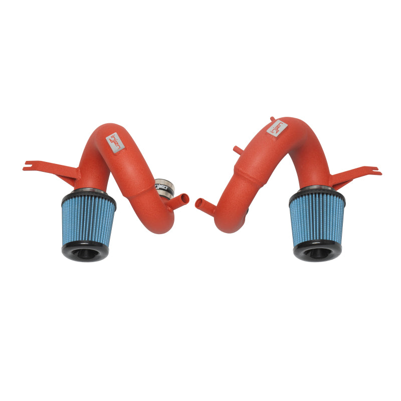 Injen Wrinkle Red Short Ram Air Intake System - 19-21 Genesis G70