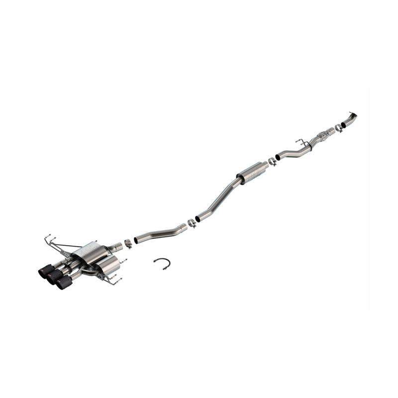 Borla ATAK Cat Back Exhaust - Carbon Fiber & Black Anodized - 2024 Acura Integra Type S