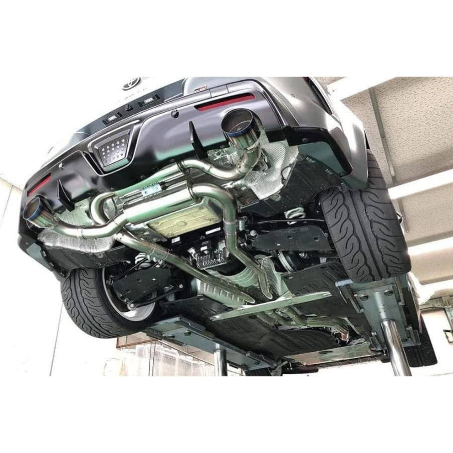 HKS Dual Hi-Power Titanium Tip Catback Exhaust - 2019+ Toyota GR Supra