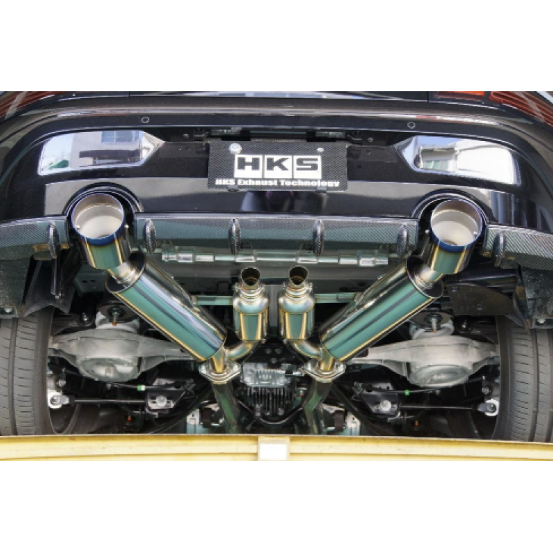 HKS 2023 Nissan Z RZ34 VR30DDTT Dual Hi-Power Titanium Tip Catback Exhaust - T1 Motorsports