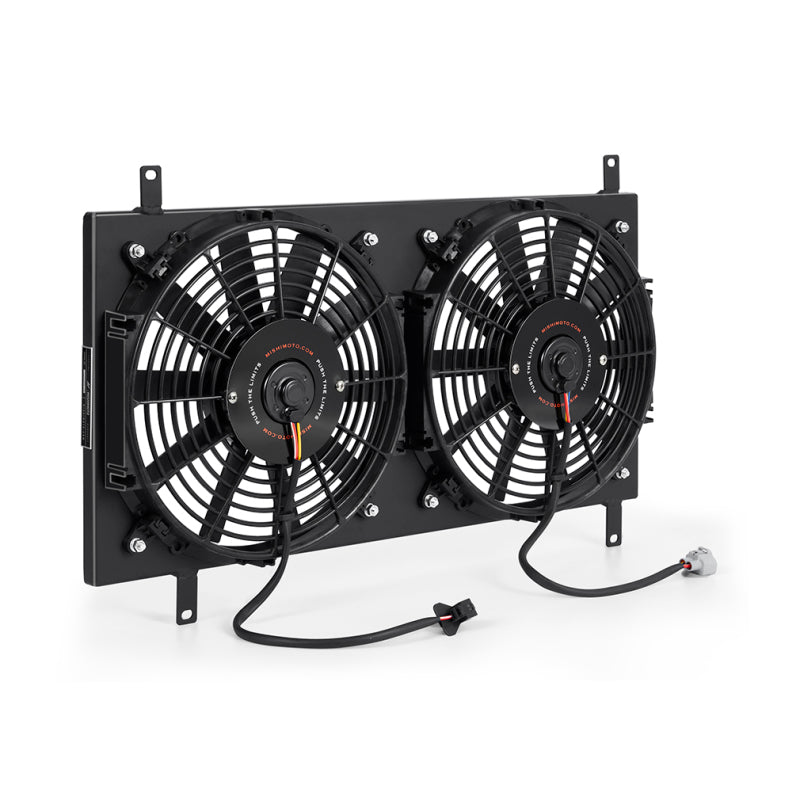 Mishimoto 90-97 Mazda Miata Aluminum Fan Shroud Kit - Black - T1 Motorsports