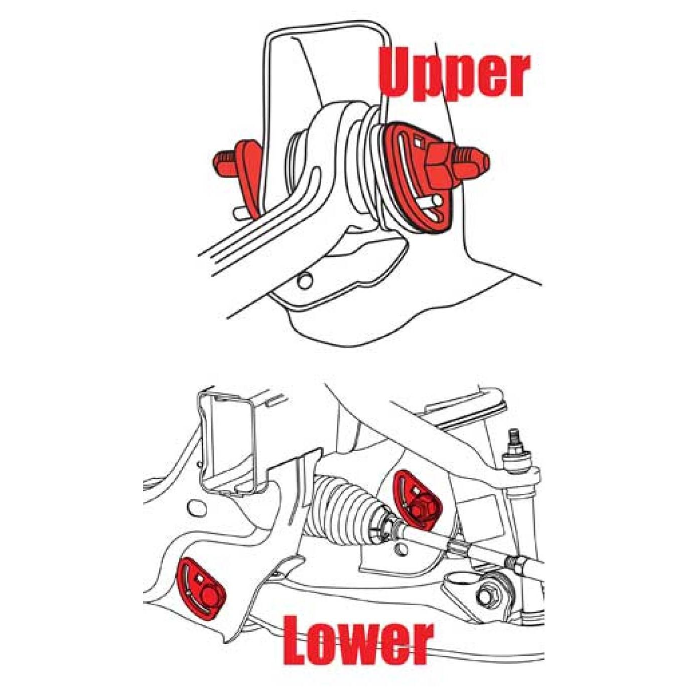 SPC Performance 11+ Chevy/GMC 2500HD / 3500HD Upper Camber/Caster Kit - T1 Motorsports