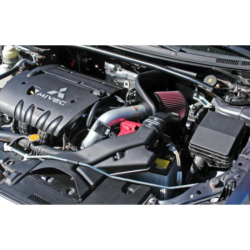 K&N 07 Mitsubishi Lancer L4-2.0L Silver Typhoon Short Ram Intake