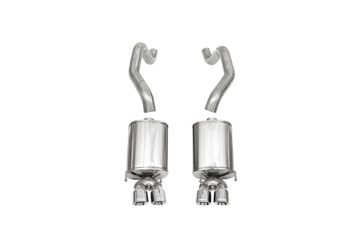 COR Xtreme Axle-Back Exhaust - Polished Tips - 2005-2009 Corvette C6