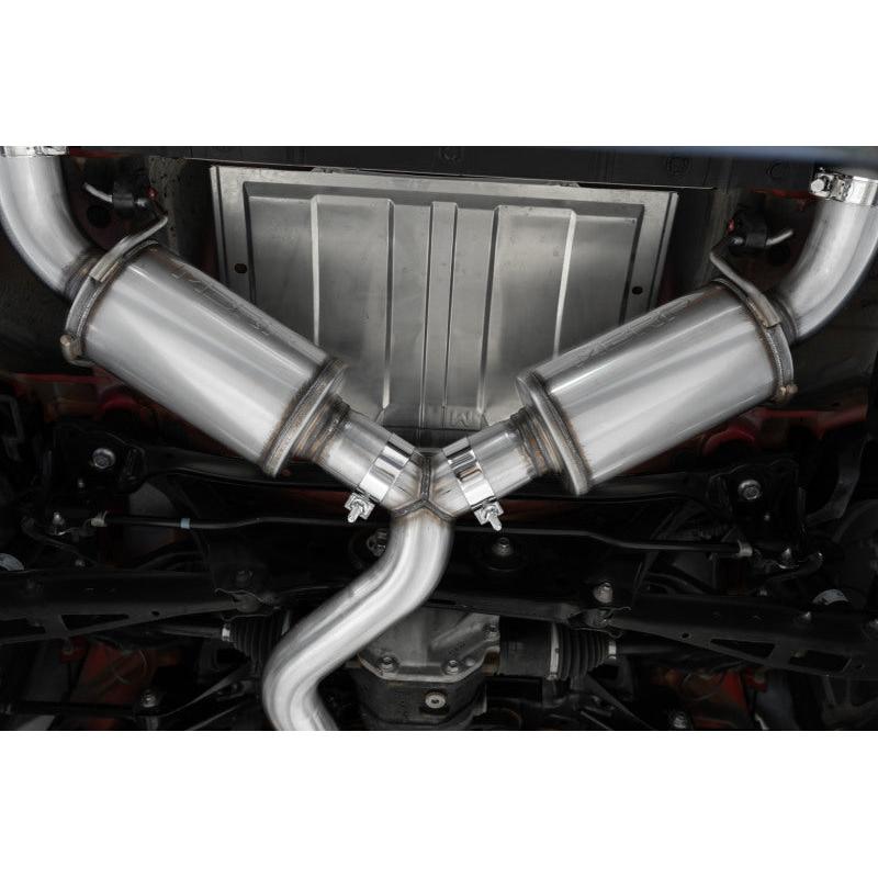 MBRP 13-22 Subaru BRZ 2.0L/ 2.4L 3in Dual Split Rear Cat Back w/Burnt End Tips- T304