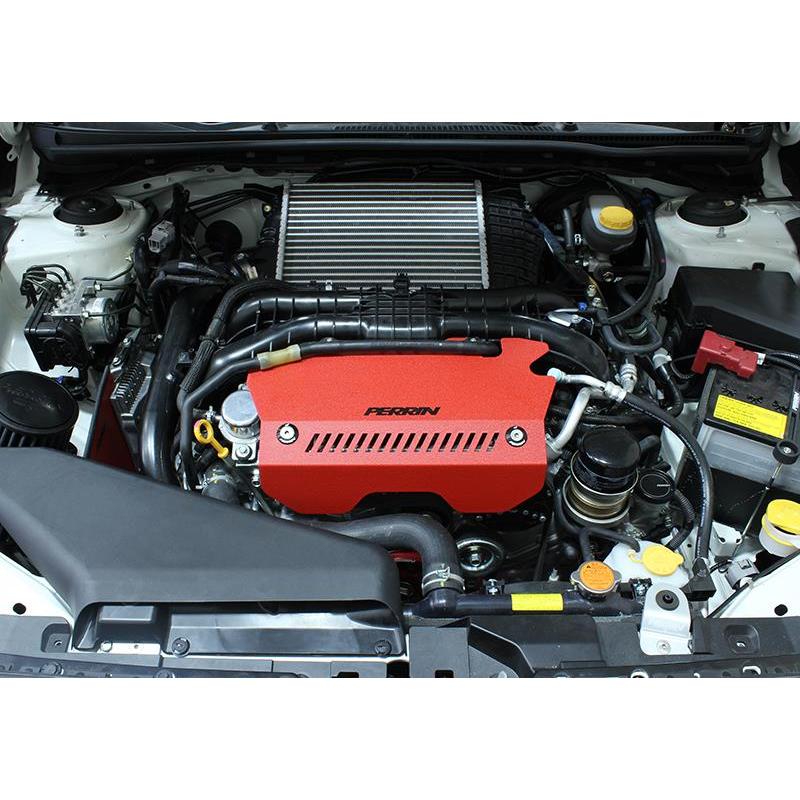 Perrin 15+ Subaru WRX Red Pulley Cover For FA DIT Engines