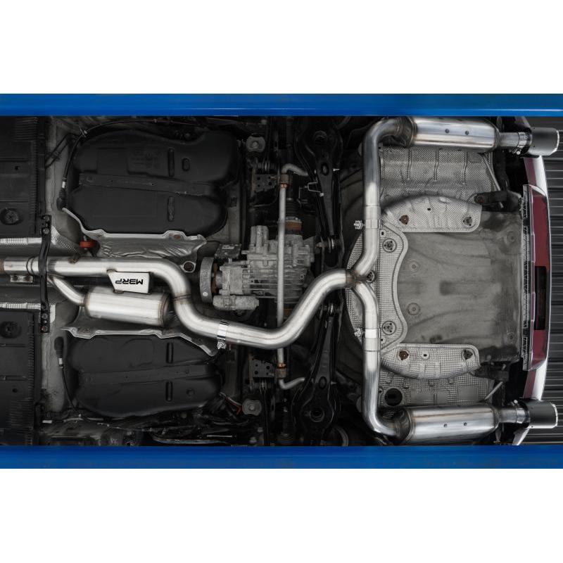 MBRP 17-19 VW Golf Sportwagen/Alltrack 1.8T T304SS 3in Cat-Back 2.5in Dual Split Rear w/ SS Tips