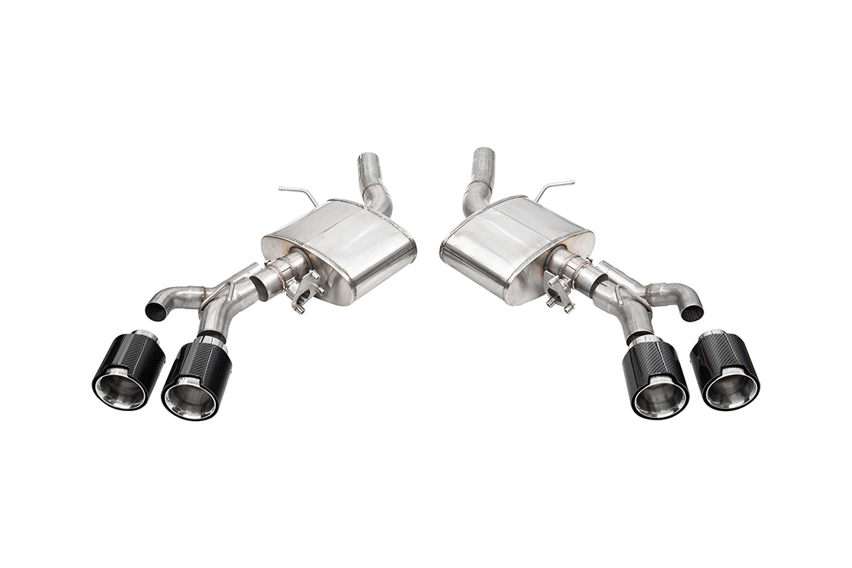 Corsa 3.0in Active Valved Axle-Back - 4.5in Carbon Fiber Polished Tip - 2022-2025 Cadillac CT4 V Blackwing