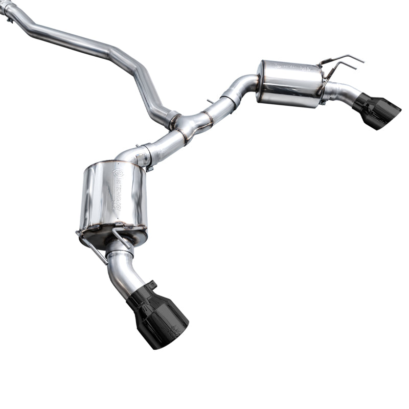 AWE Tuning 2022+ Honda Civic Si FE1 FWD Touring Edition Catback Exhaust - Dual Diamond Black Tips