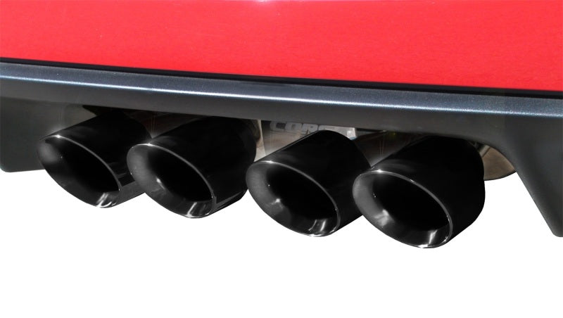 Corsa Xtreme Axle-Back With X-Pipe - Black Tips - 2005-2008 Chevrolet Covette C6 (Manual)