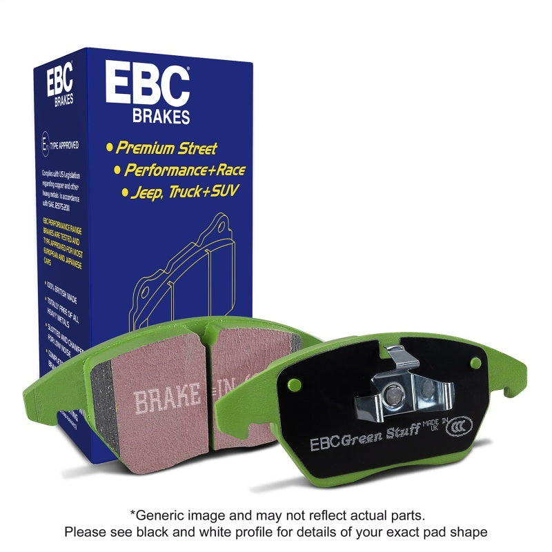 EBC 22-25 Audi A3 2.0L (t) Greenstuff Rear Brake Pads