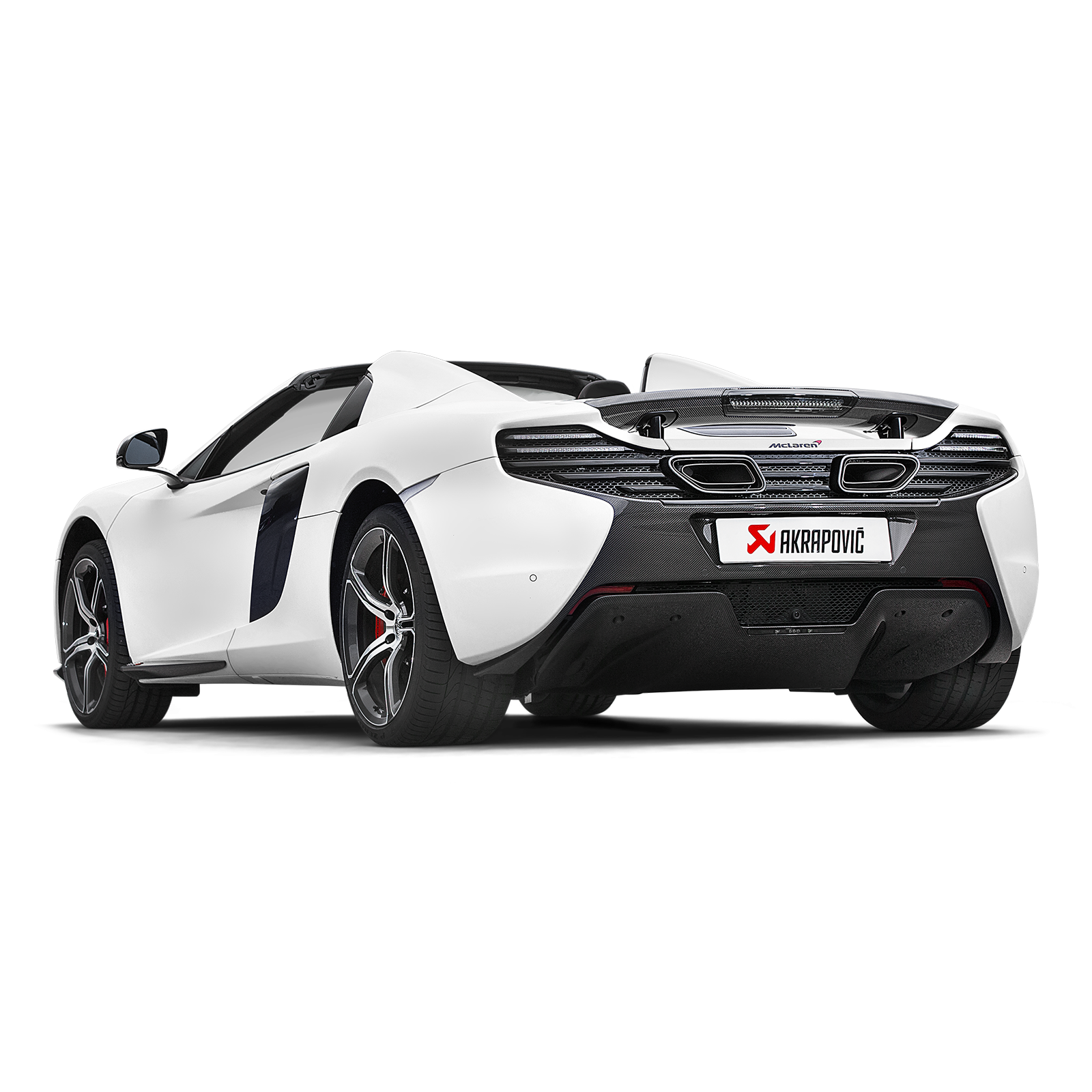 Akrapovič Slip-On Line Exhaust (Titanium) w/Carbon Tips - 2014-2019 McLaren 650S/650S Spider - T1 Motorsports