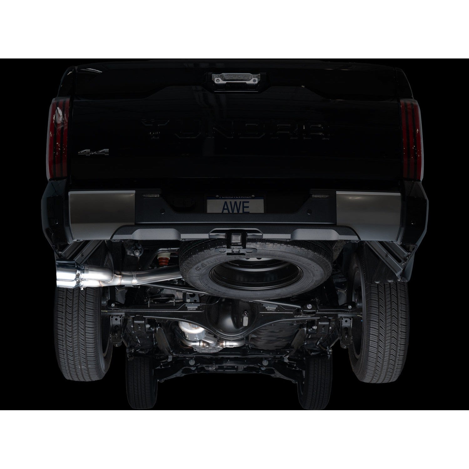 AWE Tuning 0FG Exhaust w/Dual Chrome Silver Tips for 2022+ 3rd Gen Toyota Tundra
