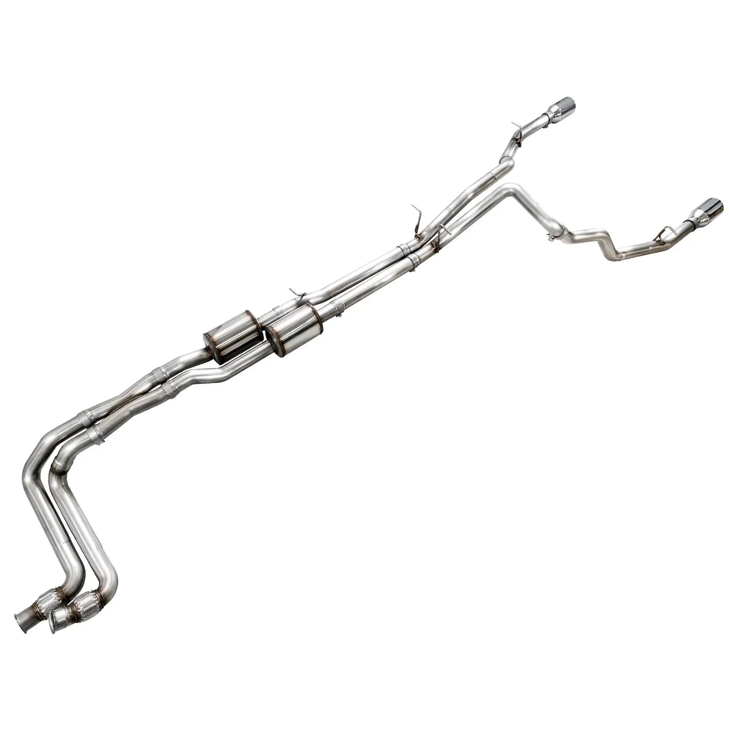AWE Tuning 0FG Catback Touring Exhaust w/Chrome Silver Tips for 2025+ RAM 1500