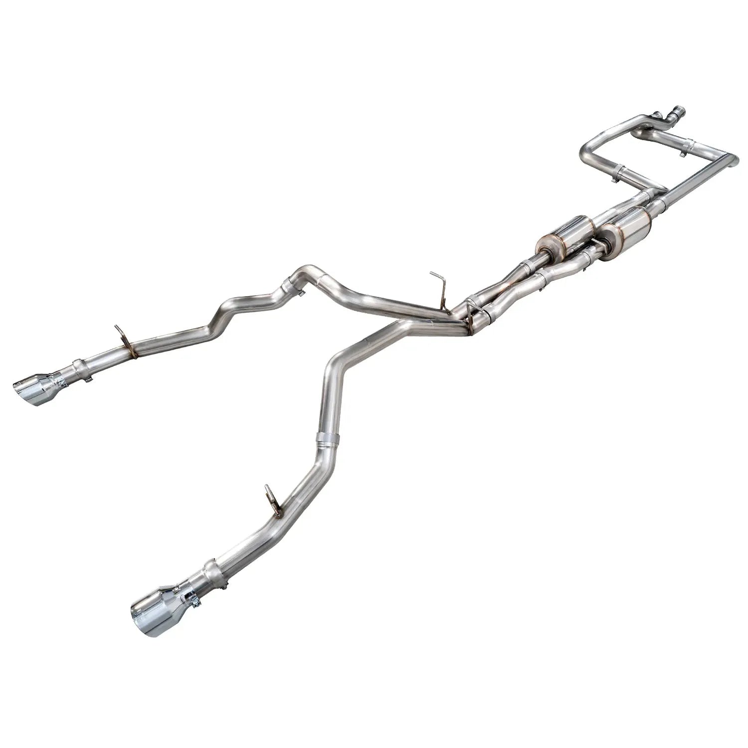 AWE Tuning 0FG Dual Rear Exit Catback Exhaust w/Chrome Silver Tips for 2025+ RAM 1500 RHO