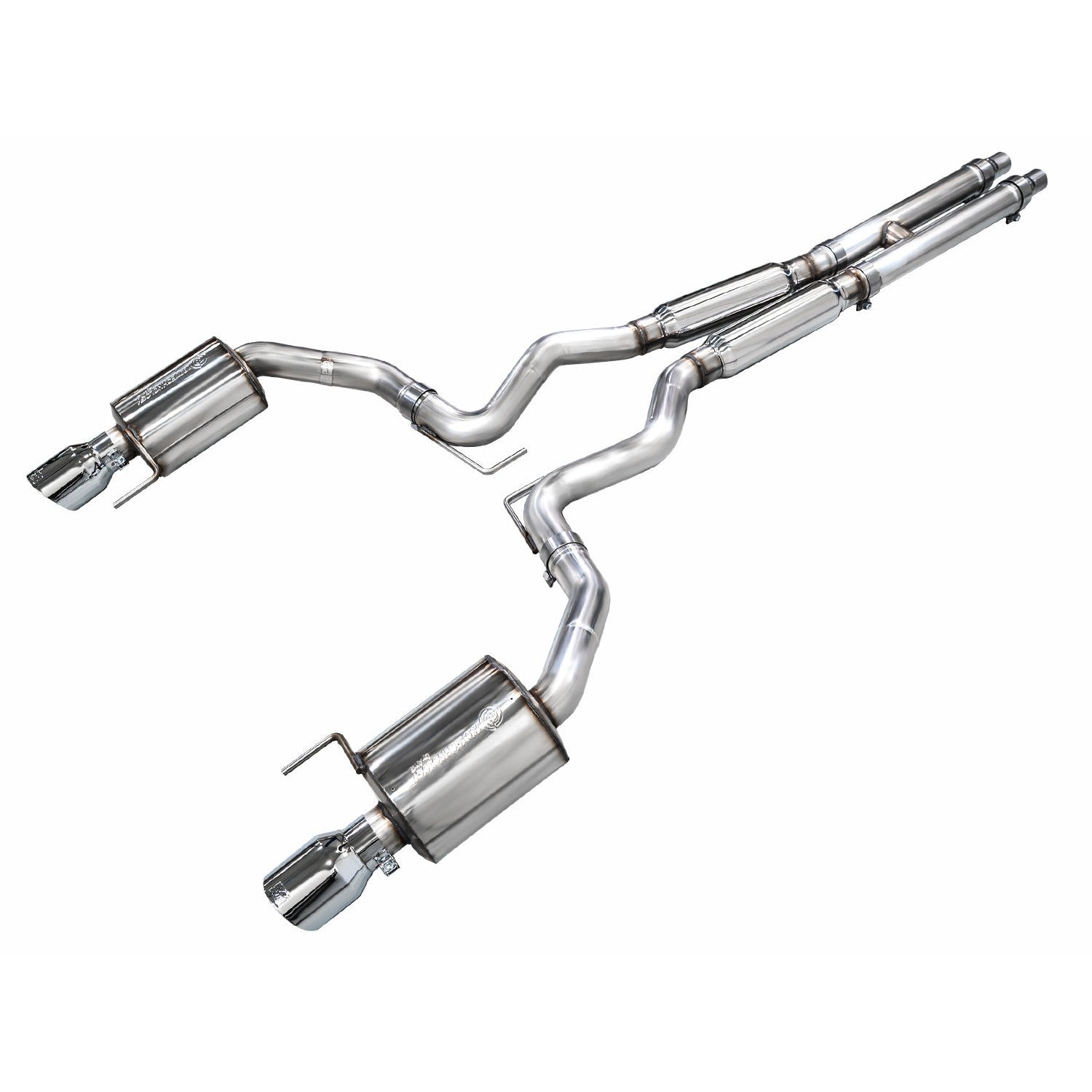 AWE Tuning Touring Catback Exhaust w/ Dual Chrome Silver Tips - 2024 Ford Mustang GT Fastback S650 RWD - T1 Motorsports