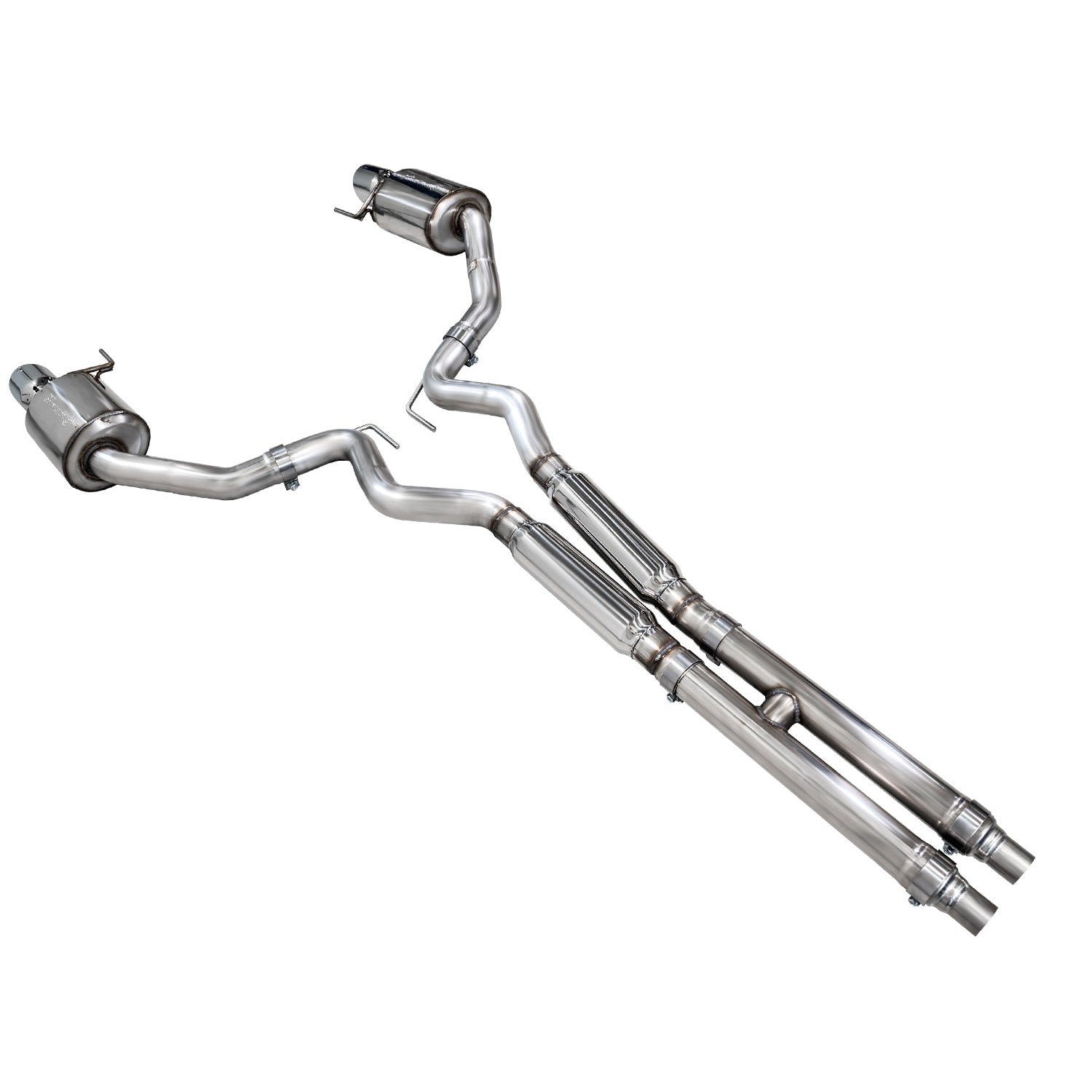 AWE Tuning Touring Catback Exhaust w/ Dual Chrome Silver Tips - 2024 Ford Mustang GT Fastback S650 RWD - T1 Motorsports