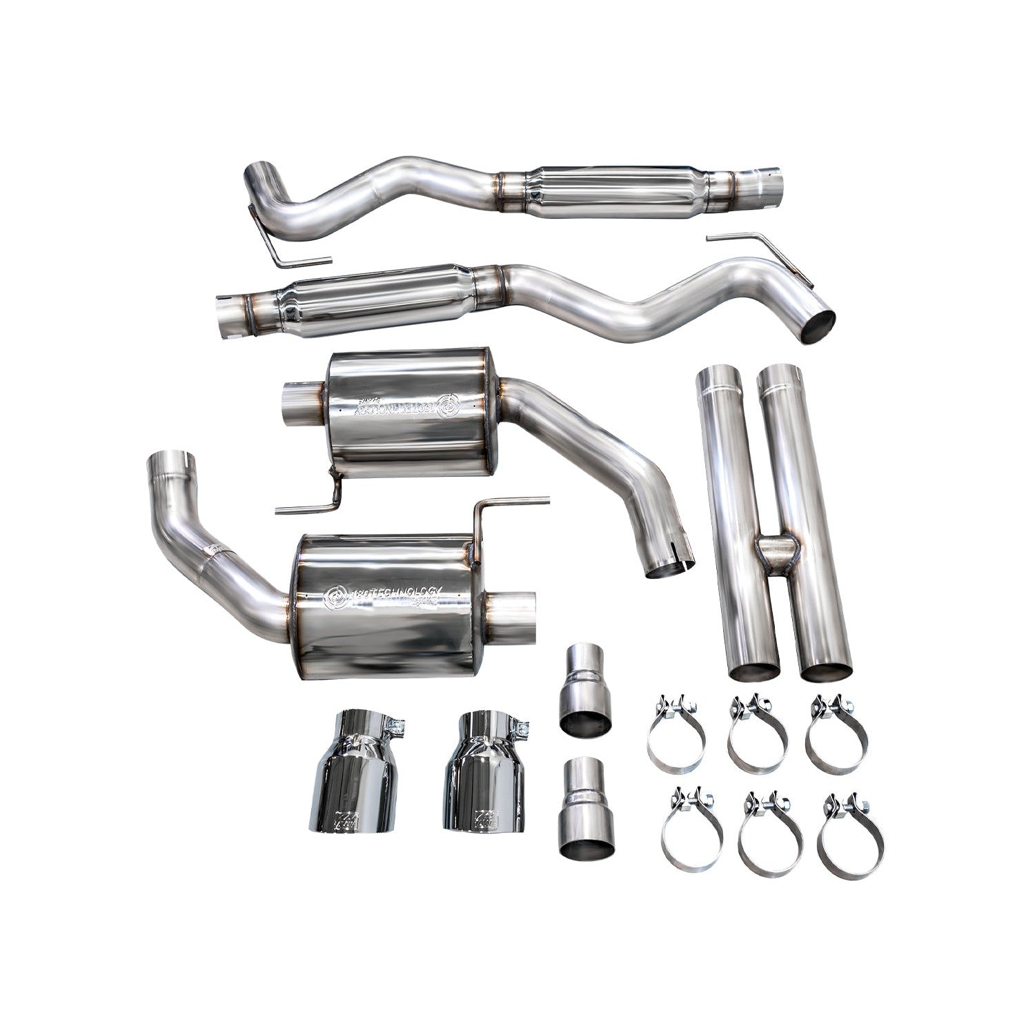 AWE Tuning Touring Catback Exhaust w/ Dual Chrome Silver Tips - 2024 Ford Mustang GT Fastback S650 RWD - T1 Motorsports