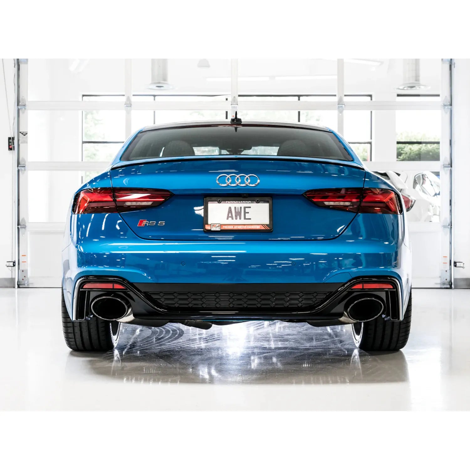 AWE Tuning Track Edition Exhaust w/RS-Style Diamond Black Tips for 2020+ Audi B9.5 RS5 Coupe