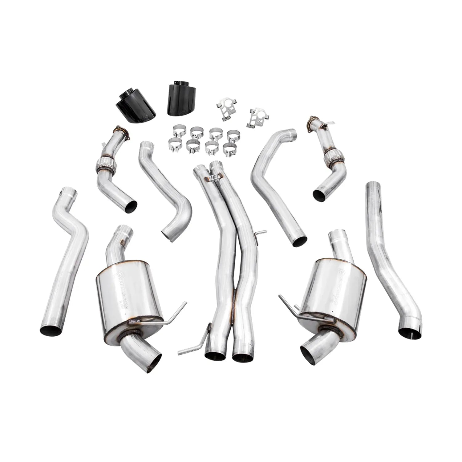 AWE Tuning Non-Resonated Touring Edition Exhaust w/RS-Style Diamond Black Tips for 2020+ Audi B9.5 RS5 Sportback