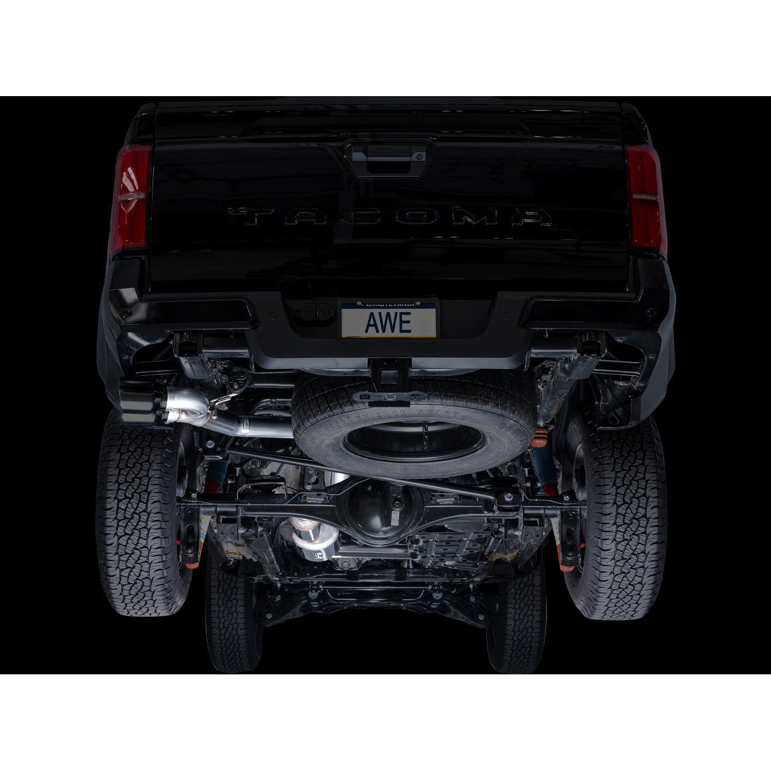AWE Tuning 0FG Exhaust w/Dual Diamond Black Tips for 2024+ 4th Gen Toyota Tacoma
