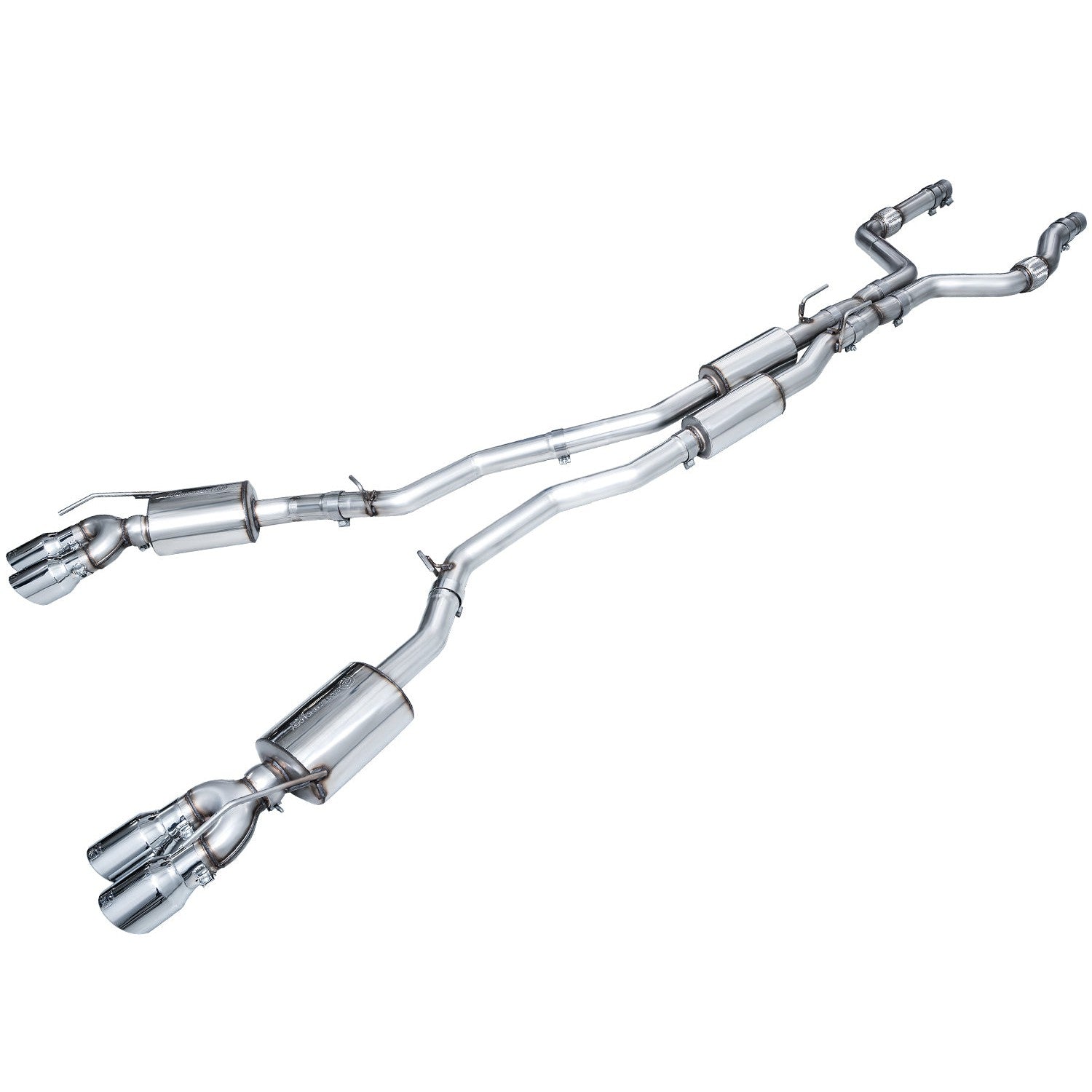 AWE Tuning Touring Edition Exhaust w/ Chrome Silver Tips - 2020+ Ford Explorer ST
