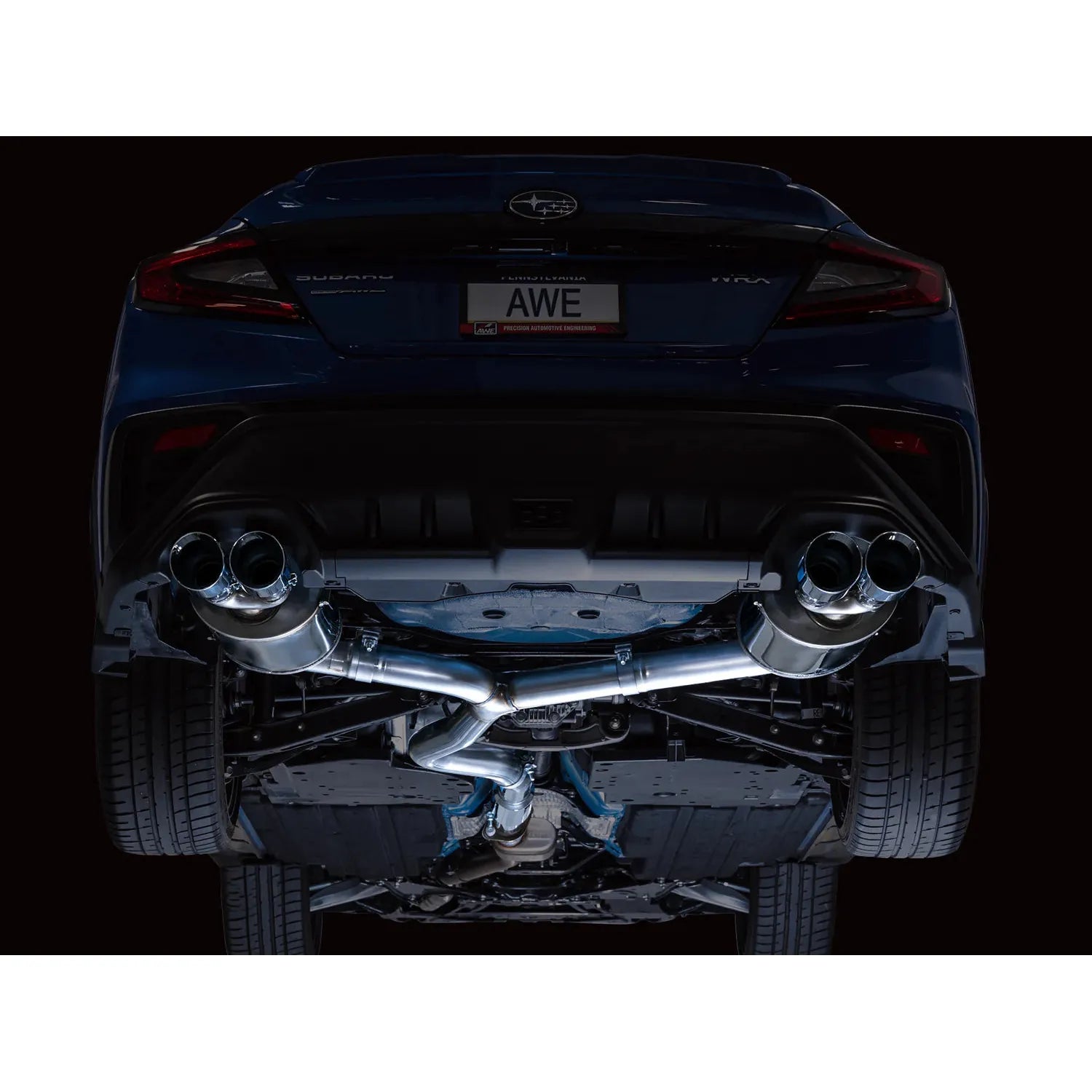 AWE Tuning Touring Edition Axleback Exhaust w/Chrome Silver Tips for 2022+ Subaru VB WRX