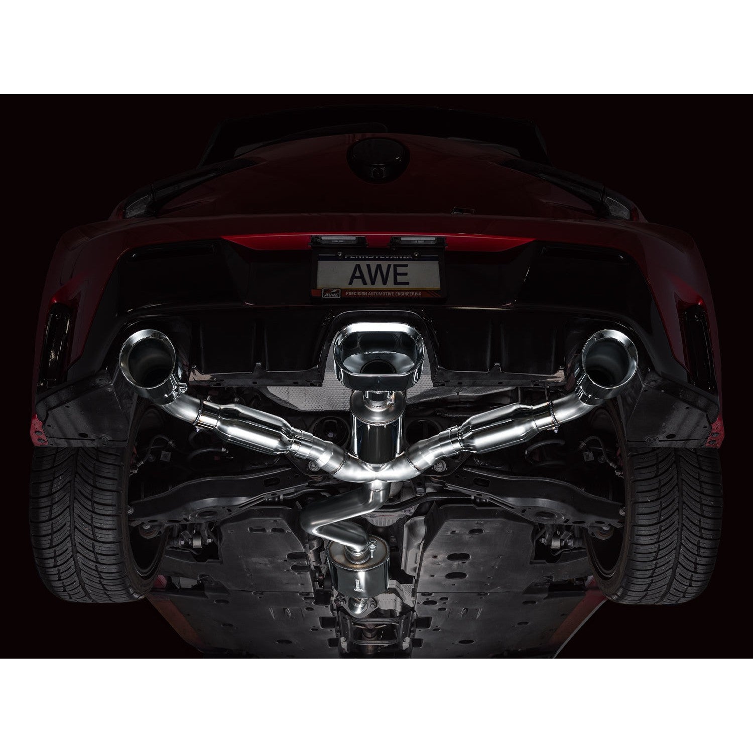 AWE Tuning Touring Edition Catback Exhaust w/Chrome Silver Tips for 2023-2024 Toyota GR Corolla