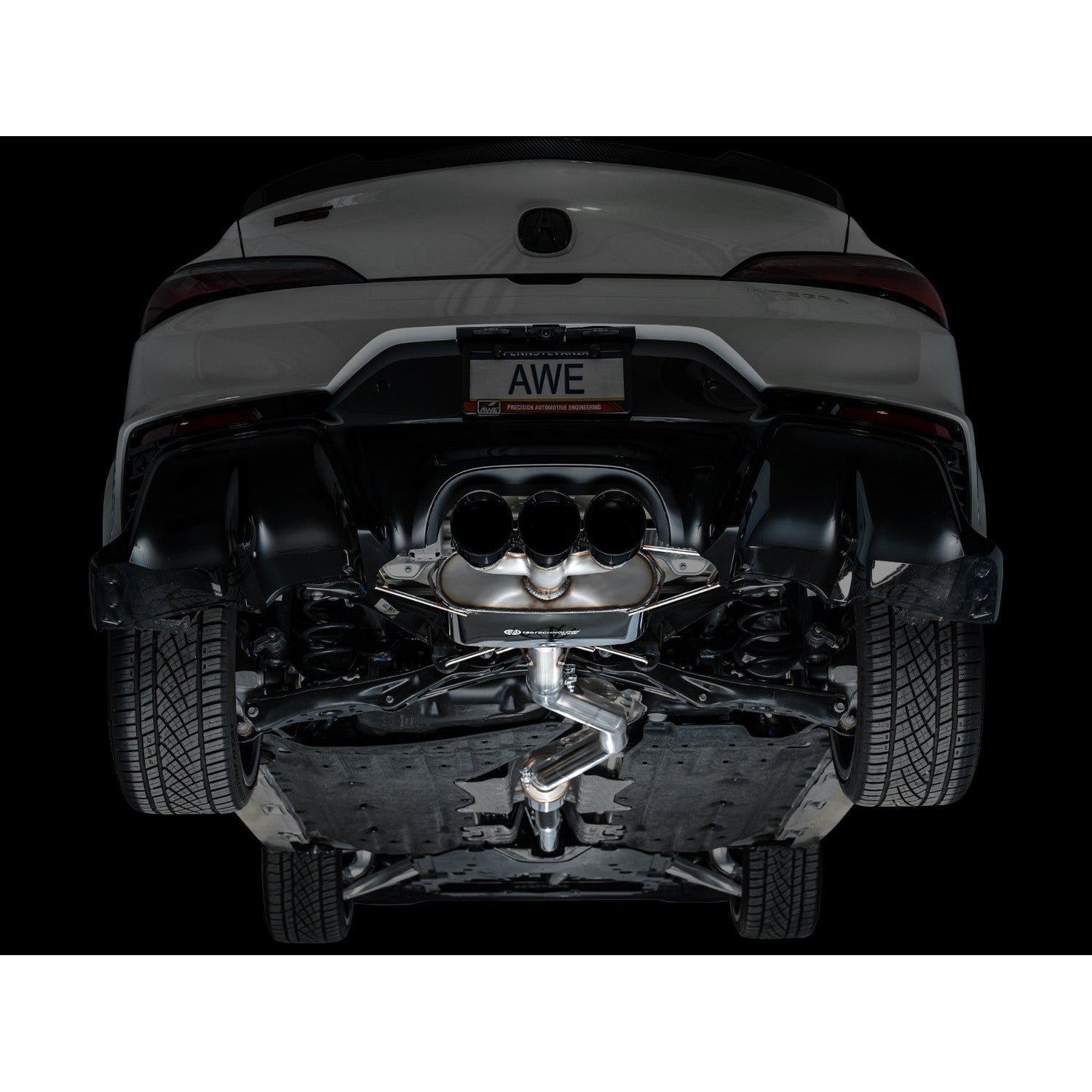 AWE Tuning Touring Edition Exhaust w/Triple Diamond Black Tips for 2024+ Acura Integra Type S DE5