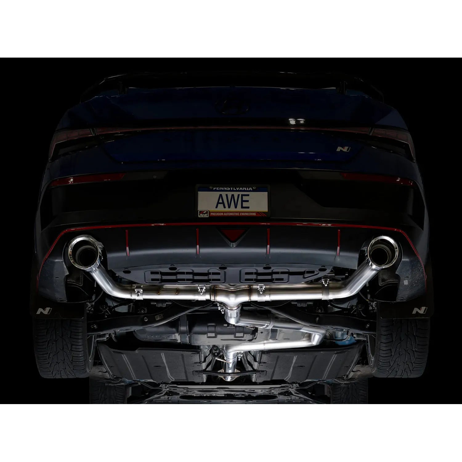 AWE Tuning Track Edition Catback Exhaust w/Chrome Silver Tips for 2022+ Hyundai Elantra N