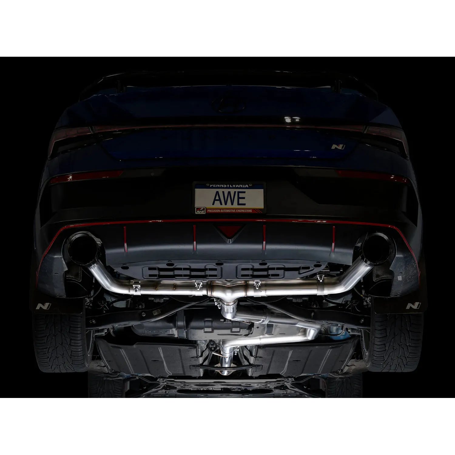 AWE Tuning Track Edition Catback Exhaust w/Diamond Black Tips for 2022+ Hyundai Elantra N