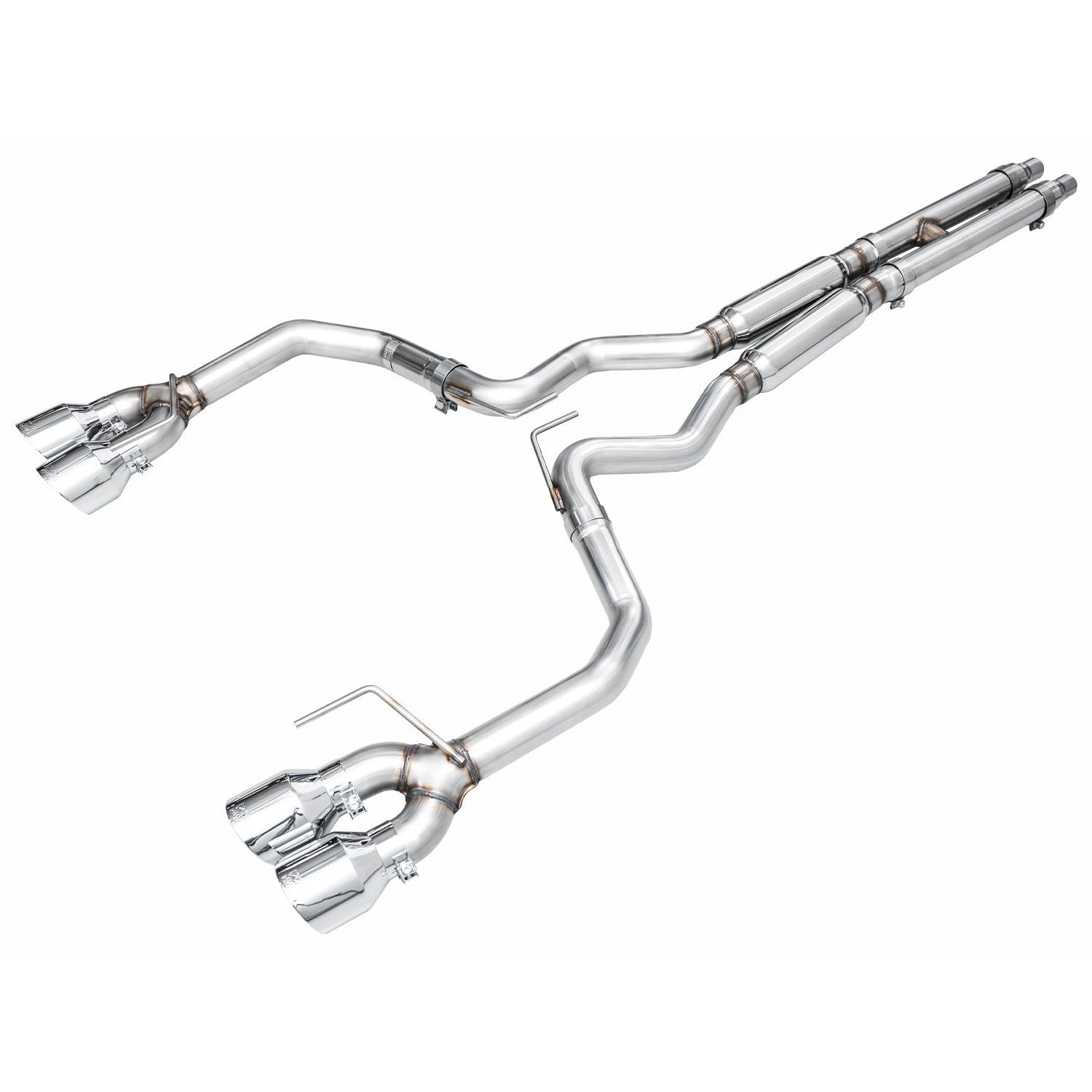 AWE Tuning Track Edition Catback Exhaust w/Quad Chrome Silver Tips for 2024 Ford Mustang Dark Horse S650 RWD