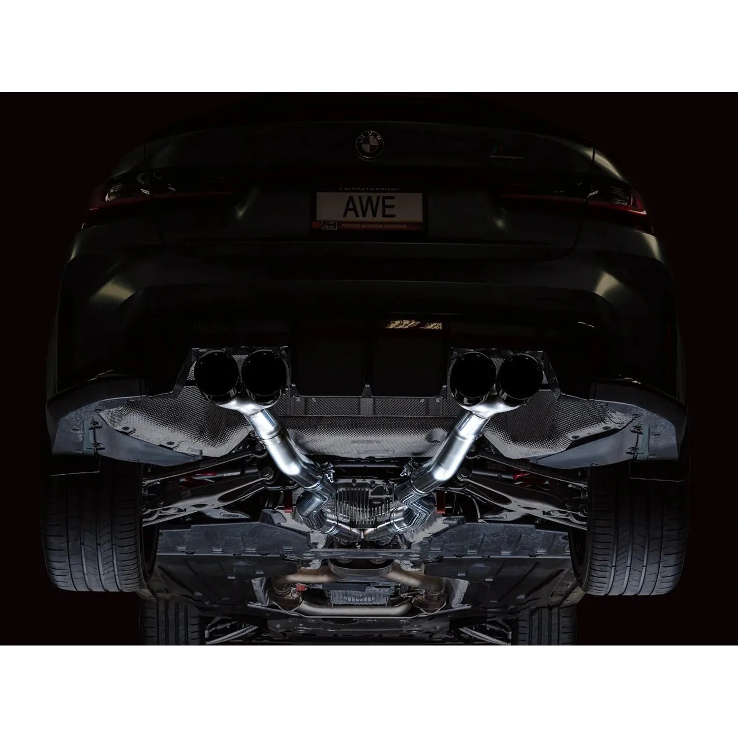 AWE Tuning Track Edition Catback Exhaust w/Diamond Black Tips for 2021+ BMW G8X M3/M4