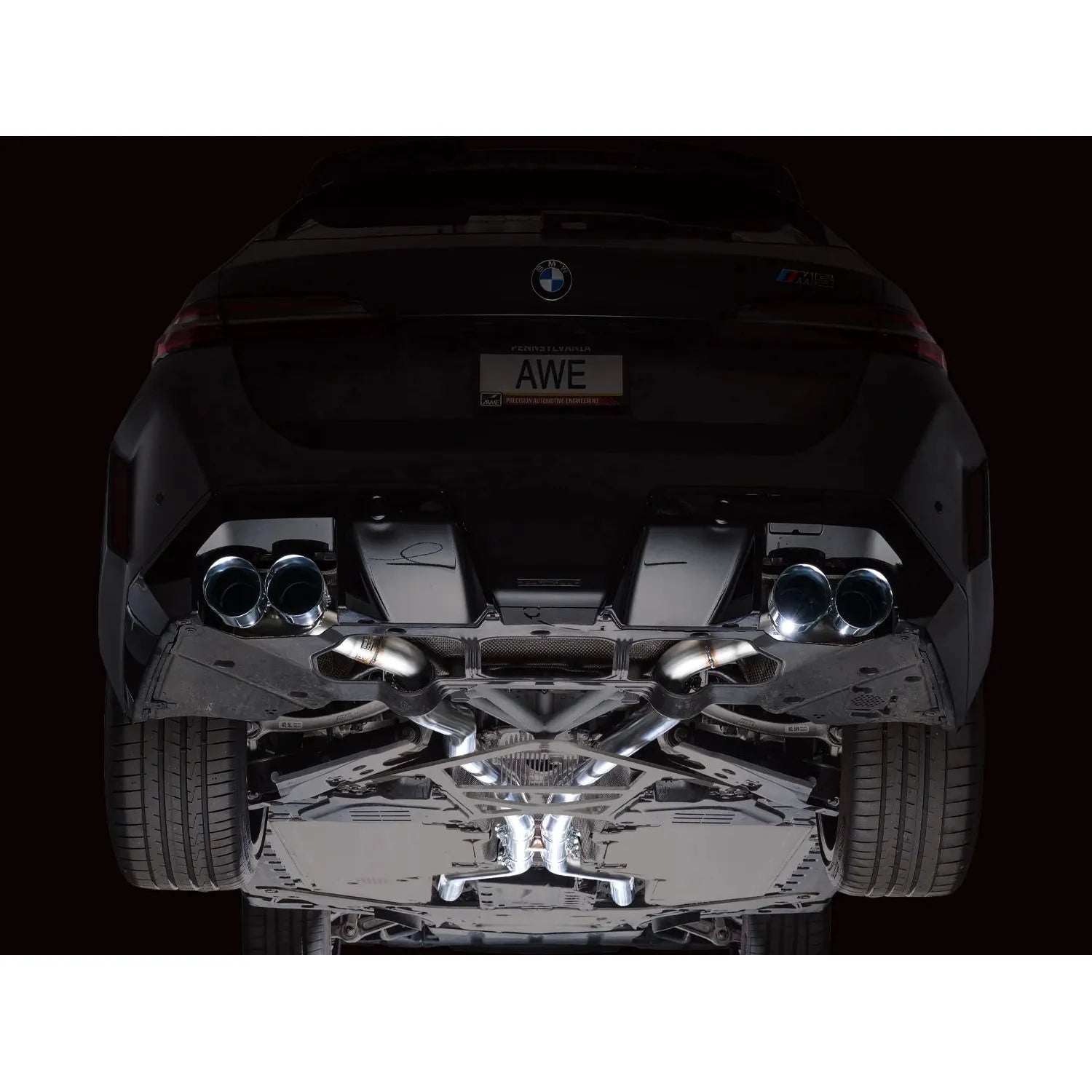 AWE Tuning Track Edition Catback Exhaust w/ Chrome Silver Tips for 2024+ BMW G90/G99 M5