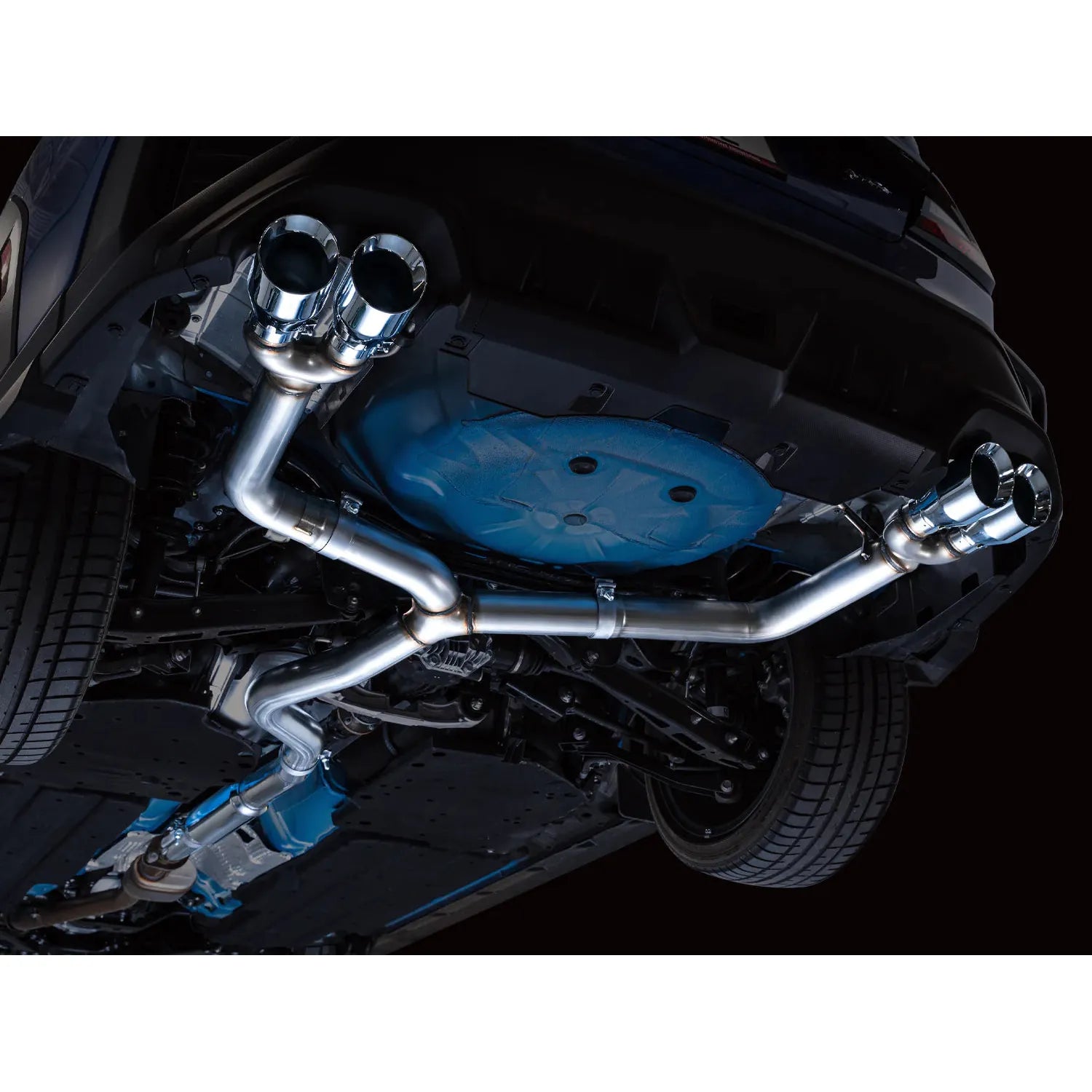 AWE Tuning Track Edition Axleback Exhaust w/Chrome Silver Tips for 2022+ Subaru VB WRX