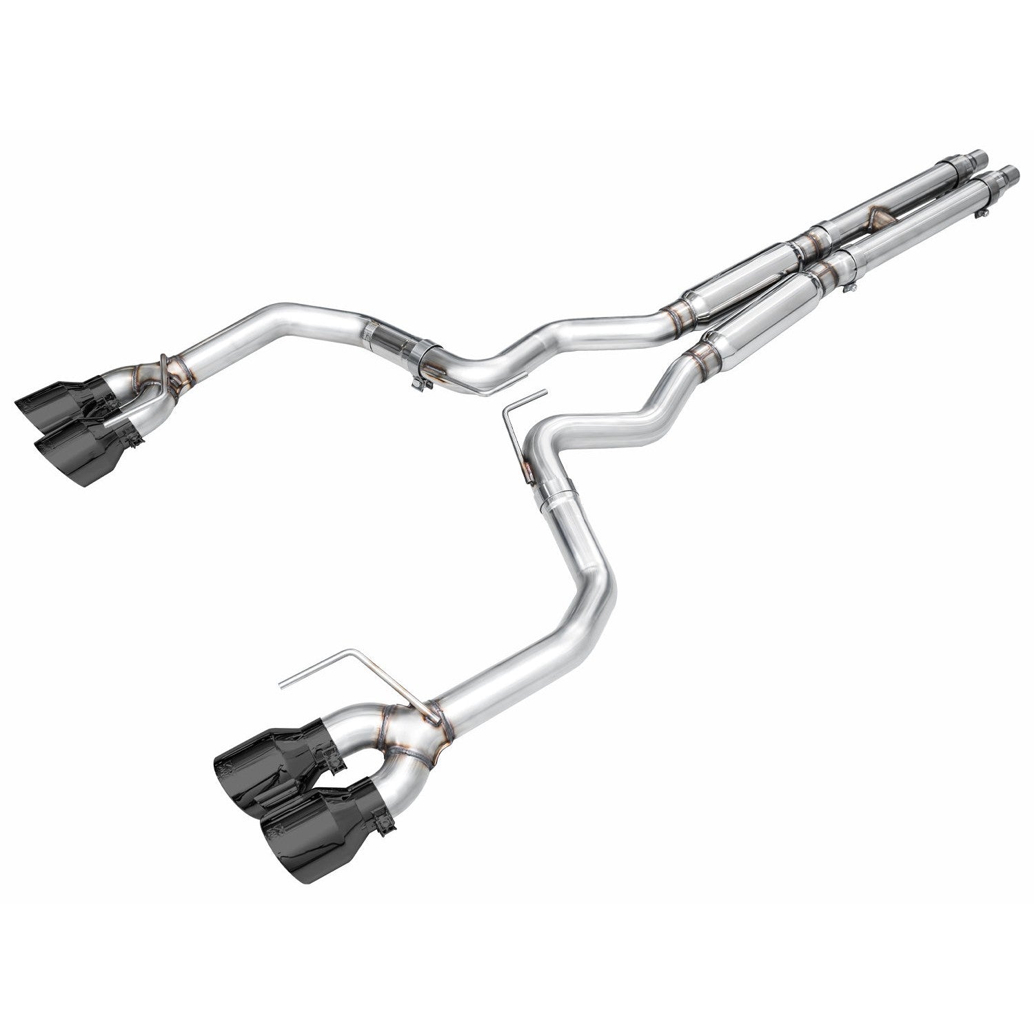AWE Tuning Track Edition Catback Exhaust w/ Quad Diamond Black Tips - 2024 Ford Mustang Dark Horse S650 RWD