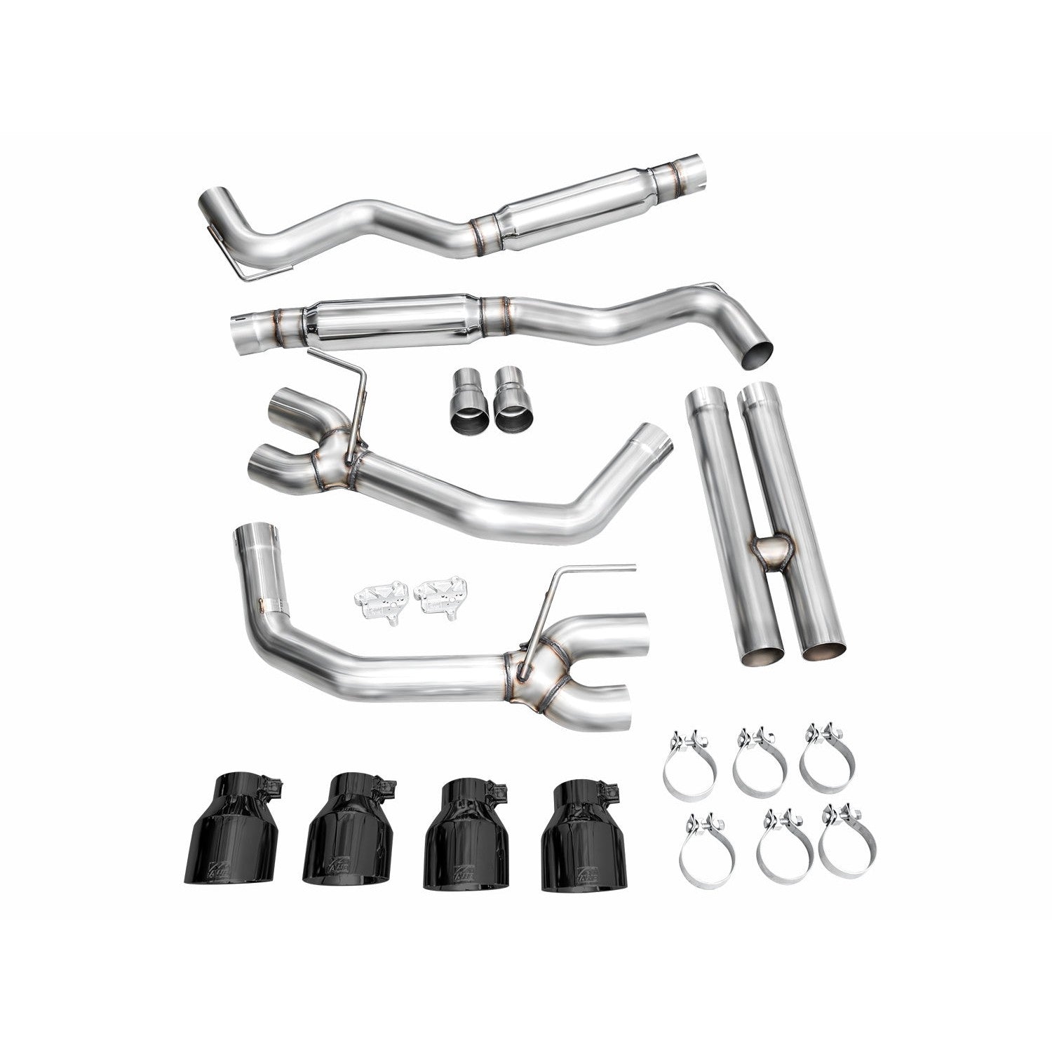 AWE Tuning Track Edition Catback Exhaust w/ Quad Diamond Black Tips - 2024 Ford Mustang Dark Horse S650 RWD