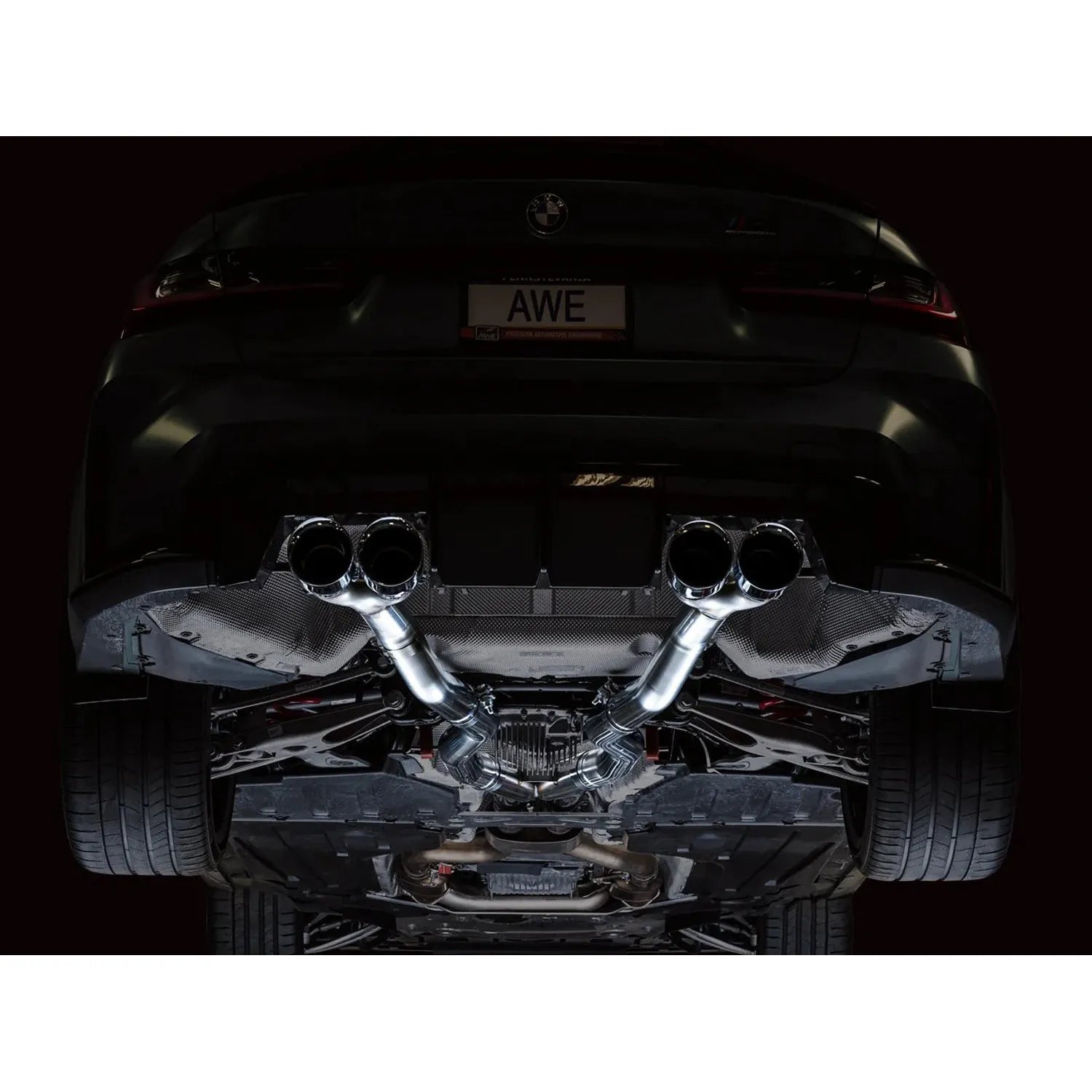 AWE Tuning Track Edition Catback Exhaust w/Chrome Silver Tips for 2021+ BMW G8X M3/M4