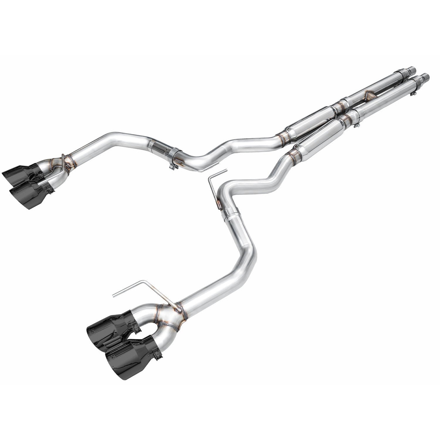 AWE Tuning Track Edition Catback Exhaust w/ Quad Diamond Black Tips - 2024 Ford Mustang GT Fastback S650 RWD