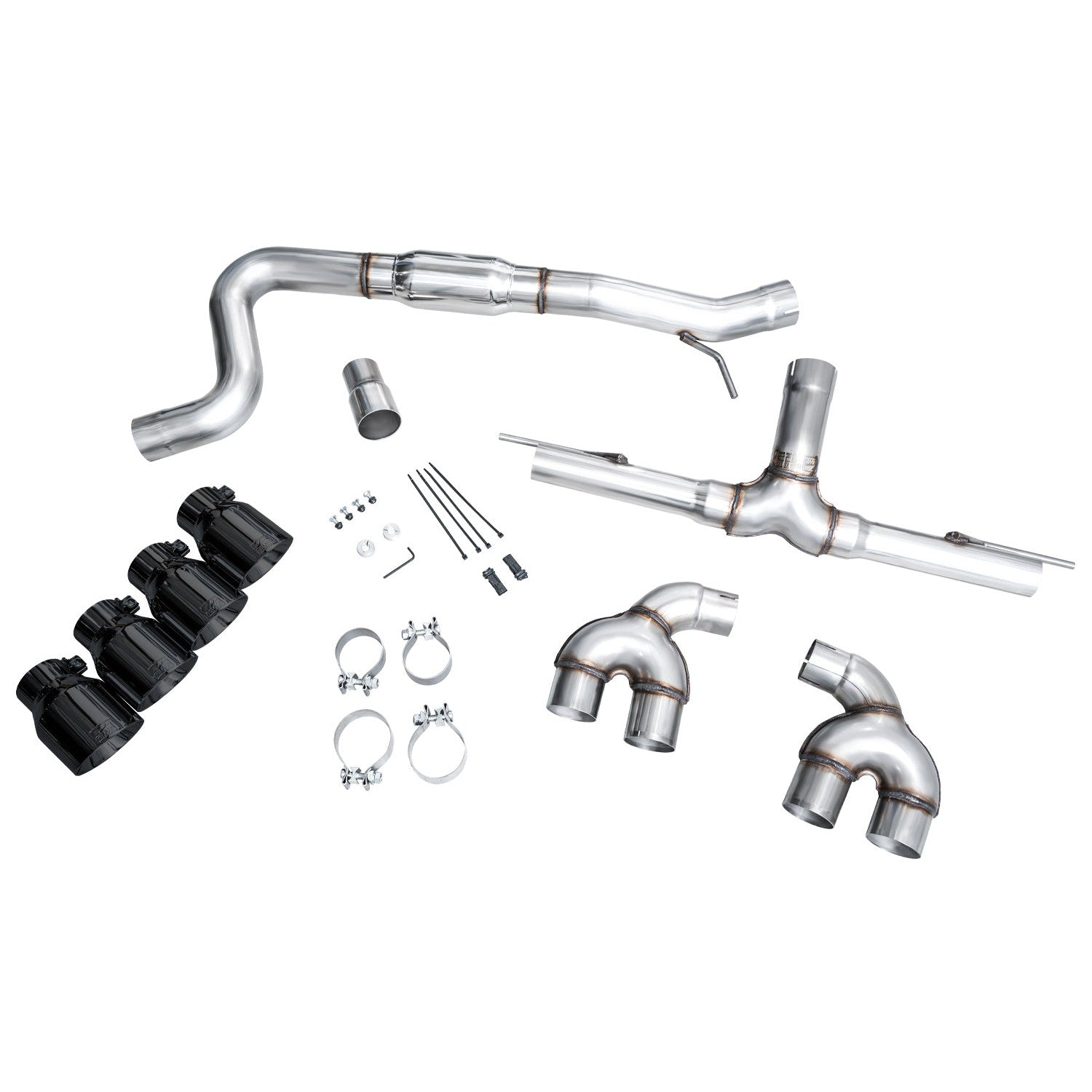 AWE Tuning Track Edition Quad Exhaust w/Diamond Black Tips for 2022+ Volkswagen MK8 Golf R