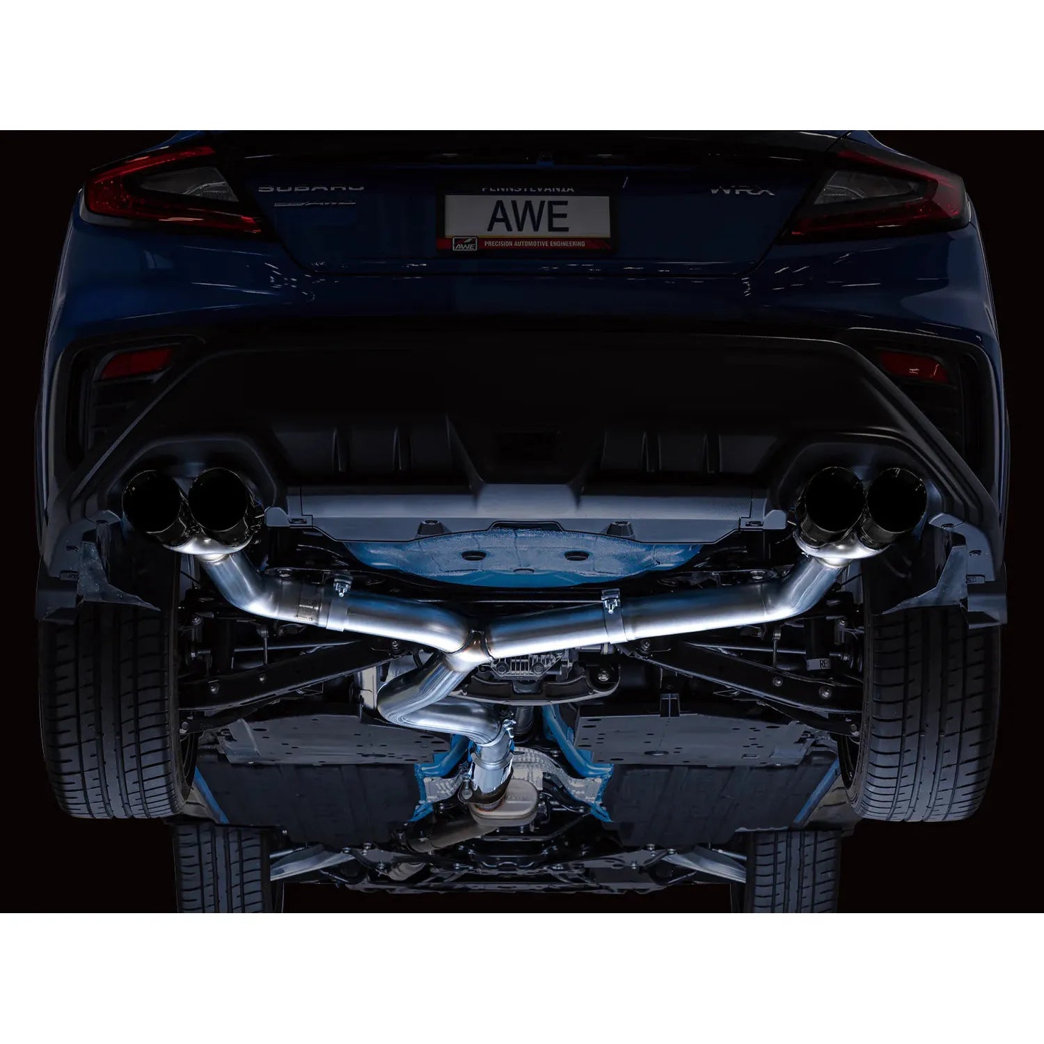 AWE Tuning Track Edition Axleback Exhaust w/Diamond Black Tips for 2022+ Subaru VB WRX