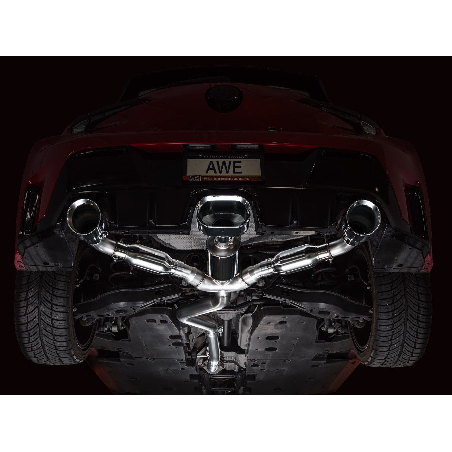 AWE Tuning Track Edition Catback Exhaust w/Chrome Silver Tips for 2023-2024 Toyota GR Corolla