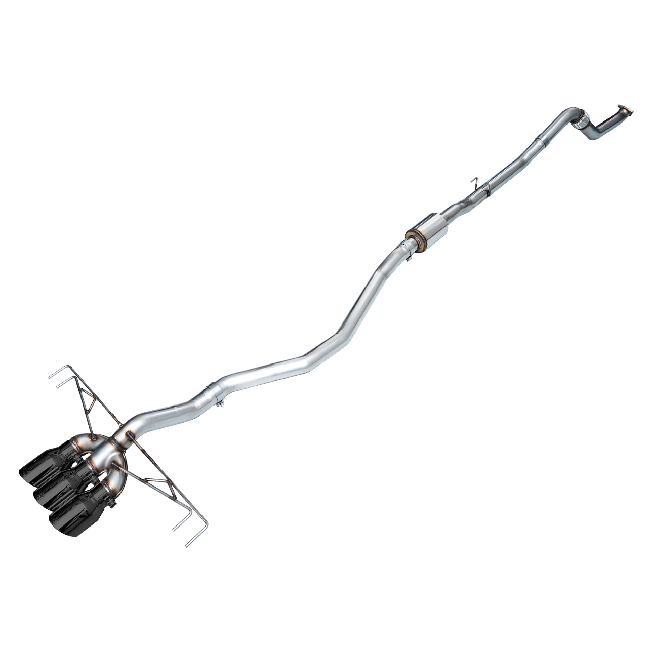 AWE Tuning Track Edition Exhaust w/Triple Diamond Black Tips for 2023+ Honda Civic Type R FL5