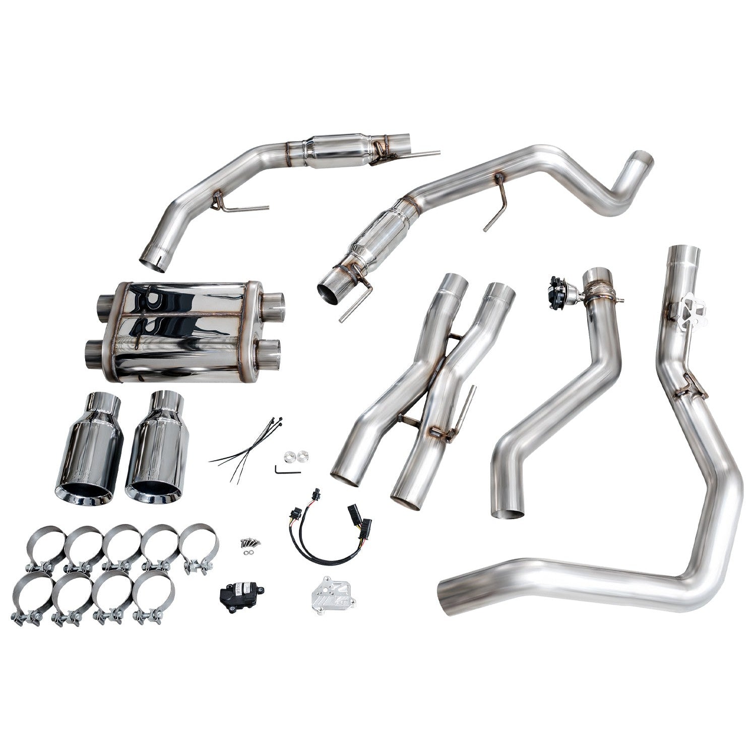 AWE Tuning SwitchPath Exhaust w/Chrome Silver Tips for Ford Gen 3 Raptor