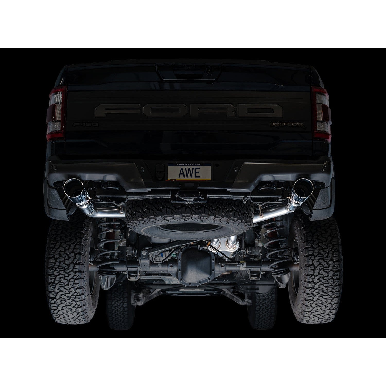 AWE Tuning SwitchPath Exhaust w/Chrome Silver Tips for Ford Gen 3 Raptor